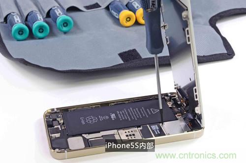 土豪金iPhone 5S拆解：內(nèi)部結(jié)構(gòu)升級(jí)，維修難度增加