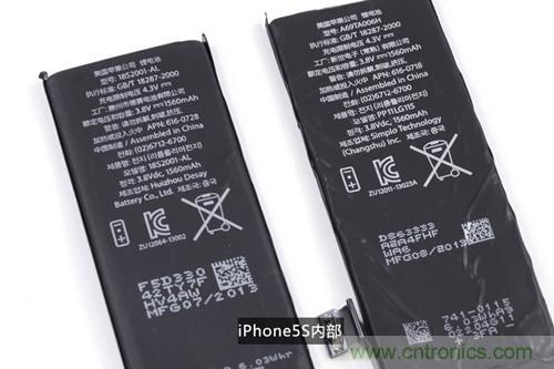 土豪金iPhone 5S拆解：內(nèi)部結(jié)構(gòu)升級(jí)，維修難度增加