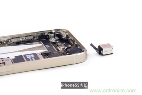 土豪金iPhone 5S拆解：內(nèi)部結(jié)構(gòu)升級(jí)，維修難度增加
