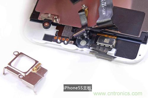 土豪金iPhone 5S拆解：內(nèi)部結(jié)構(gòu)升級(jí)，維修難度增加