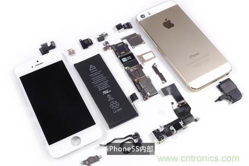 土豪金iPhone 5S拆解：內(nèi)部結(jié)構(gòu)升級(jí)，維修難度增加