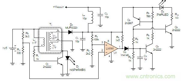 神級反激式開關(guān)電源，在1.1V電壓下點亮了HBLED燈！