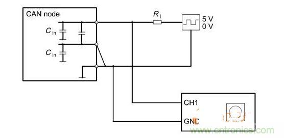  Cdiff測試原理（CANnode輸出線從上往下為CANH、CANL、GND）