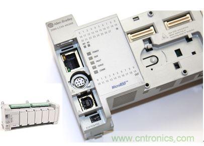 圖1：Allen-Bradley Micro850可編程邏輯控制器(PLC)的價(jià)格約為500美元，是高度堅(jiān)固、可配置、隔離性和易用性方面的標(biāo)桿，盡管有PC/嵌入式計(jì)算設(shè)備的競(jìng)爭(zhēng)，仍在工廠自動(dòng)化領(lǐng)域中保持著強(qiáng)勢(shì)地位。