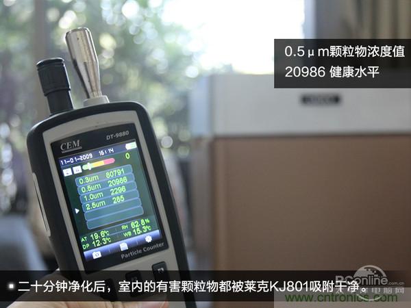 萊克KJ801空氣凈化器評測：超大空氣潔凈量！