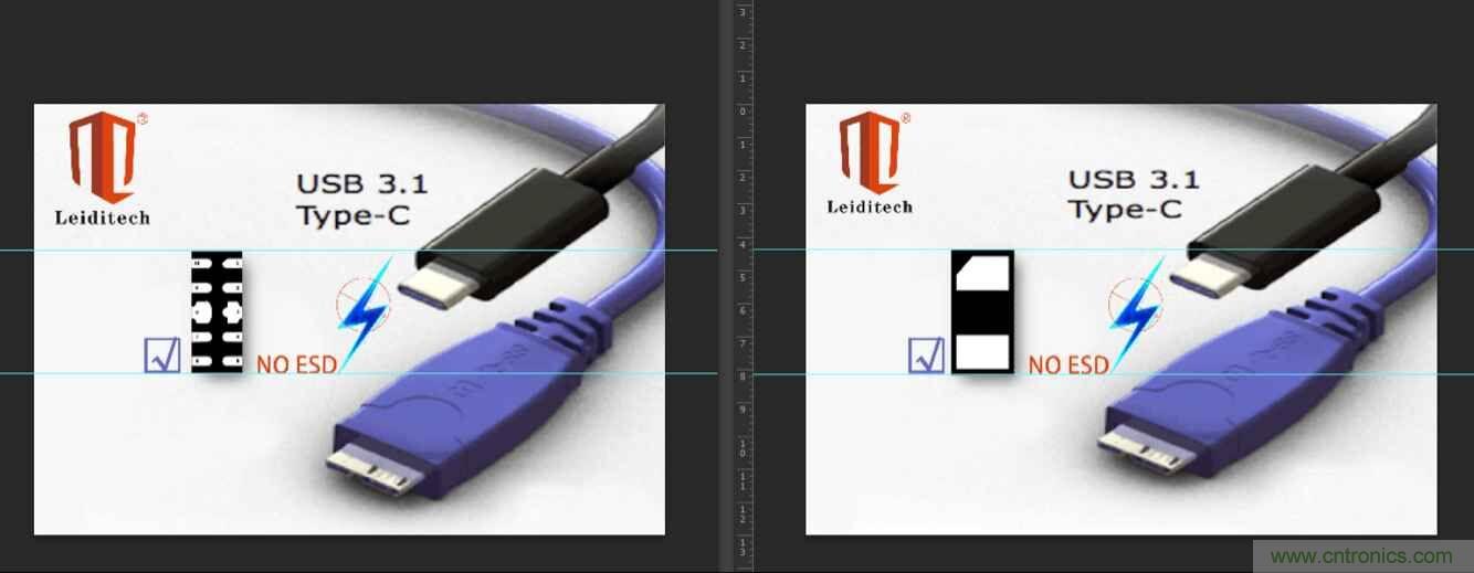 Leiditech推出超低電容ESD，用來保護USB Type-C