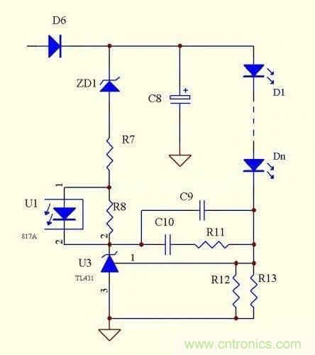 LED驅(qū)動(dòng)電源：3個(gè)電路巧妙利用TL431來(lái)恒流！