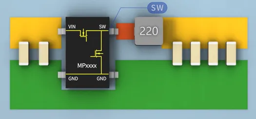 SW與電感之間的鋪銅面積越大越好嗎？