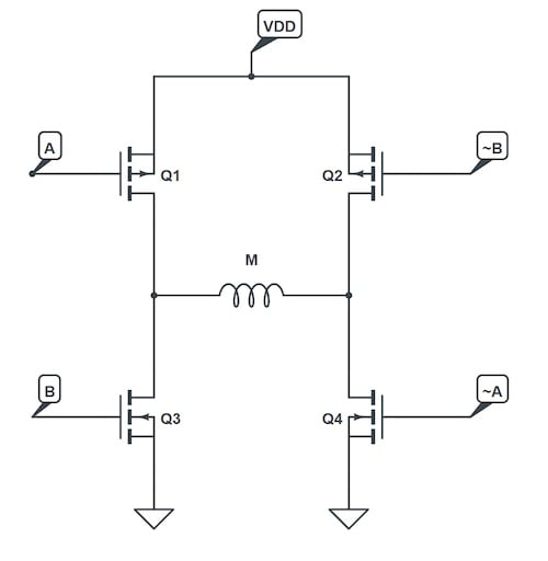 使用互補(bǔ)PWM、擊穿和死區(qū)時(shí)間的 H 橋直流電機(jī)控制