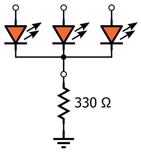 LED 陣列：一個(gè)電阻器還是多個(gè)？